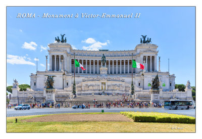 Rome - Monument  Victor-Emmanuel II - Vittoriano - 3523