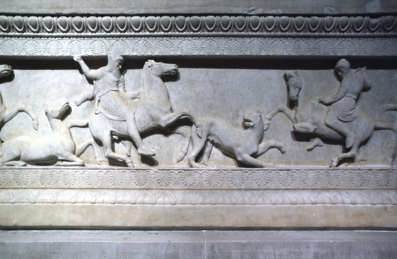 Satrap Sarcophagus hunt side