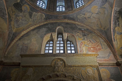 Istanbul Kariye Museum Parekklesion ceiling march 2017 2386.jpg