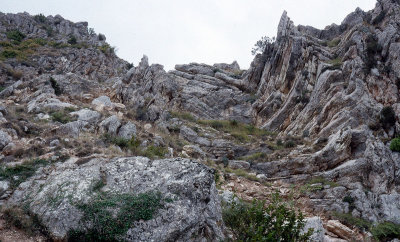 Amasya corrugated rock