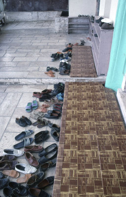 Mugla great mosque shoes