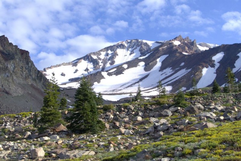 The road ended at about the 7,800 elevation