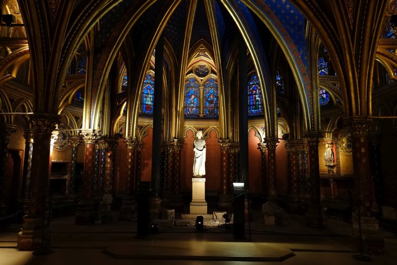 The lower level of St. Chapelle Cathedral