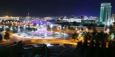 Ashgabat at night
