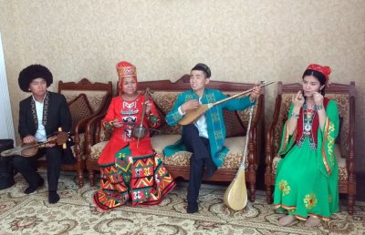 A performance of traditional Uzbek music