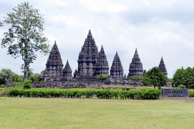 Prambanan Temple complex - built in the 9th century, is the largest Hindu temple complex in Indonesia