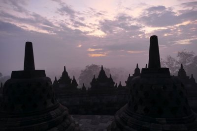 Borobudur Temple at Sunrise