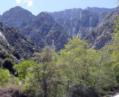 The two and a half mile Tram up Mt. Jacinto to about 8,600'