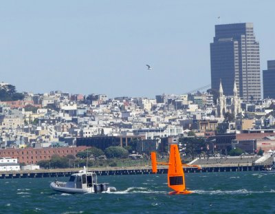 An automous sail drone to measure water characteristics
