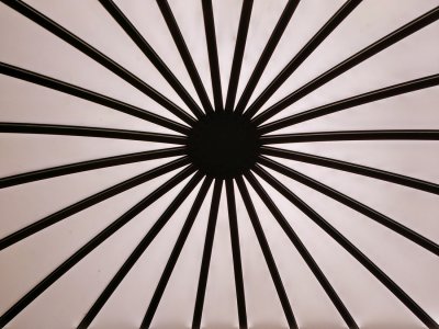 The dome of the restaurant at the Hera Hotel in Athens