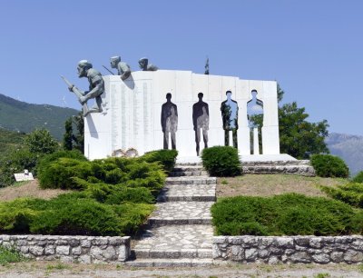 Memorial to the Greek resistance fighters in World War II