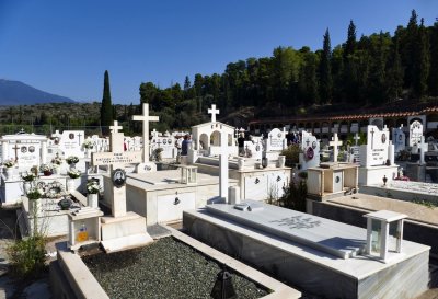 A typical Greek cemetary