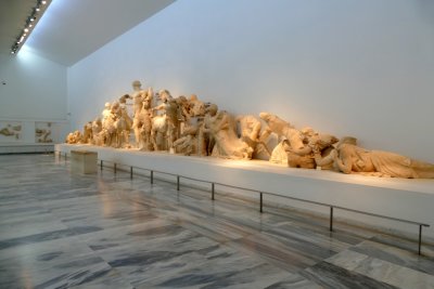 The West pediment of the Temple of Zeus