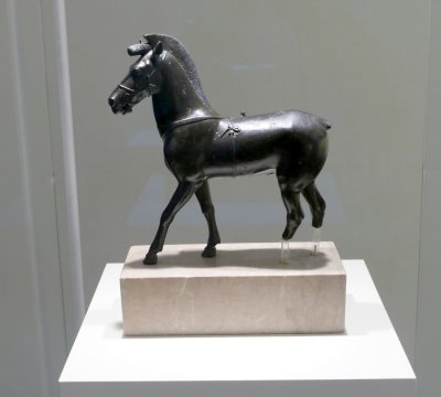  Solid cast bronze statuette of a horse
