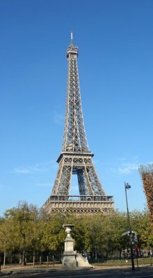 The Eiffel Tower as seen on our one sunny day from the Hop On Hop Off bus