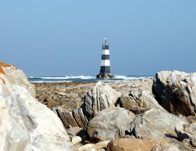 The old abandoned lighthouse at Cape Recife Nature Reserve