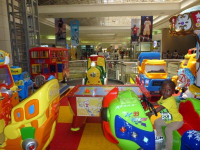 This is a mall in a supposedly integrated area, but mall customers were probably 99+% Black.