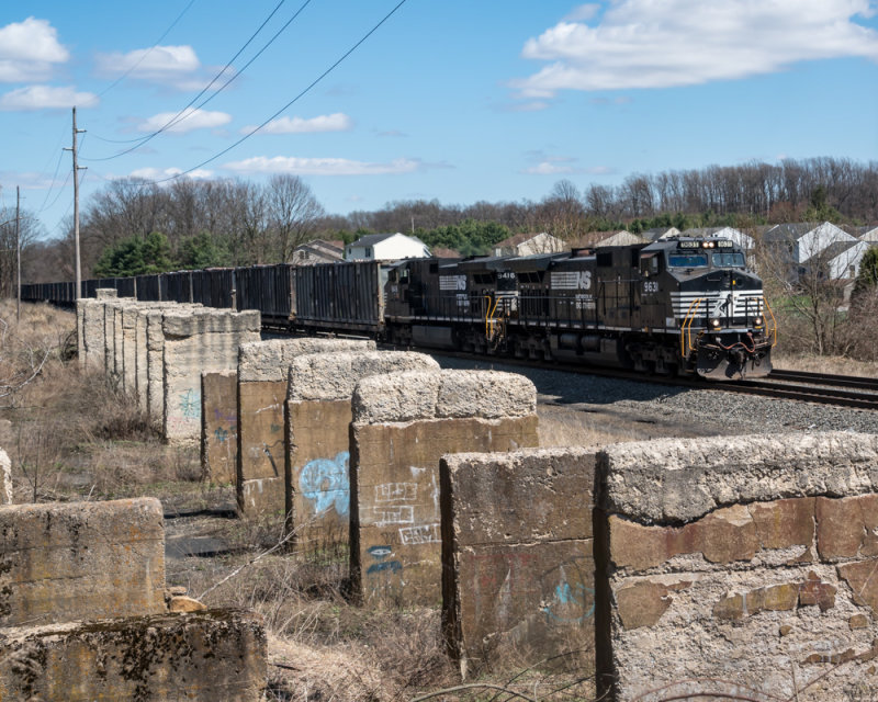 By the coal/coke dump trestle