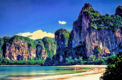 The Limestone Karsts that Isolate Railay Beach