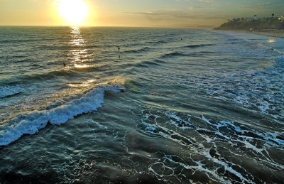 Sunset Surfing