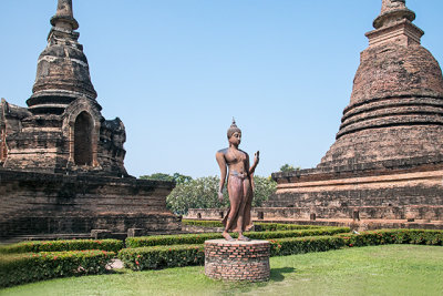 A Rare Walking Buddha