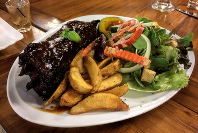 Huge Beef Ribs with Fries