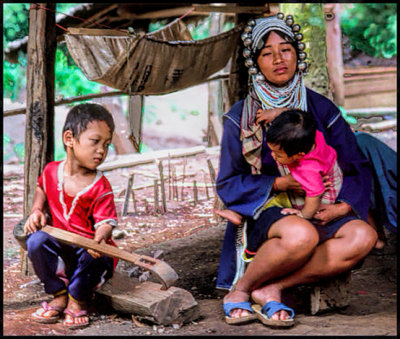 Hill Tribe Mother with Children
