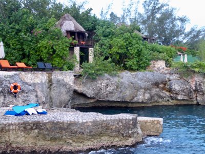 View of cove and Pillar Cottage