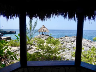 Our view of the hammock hut