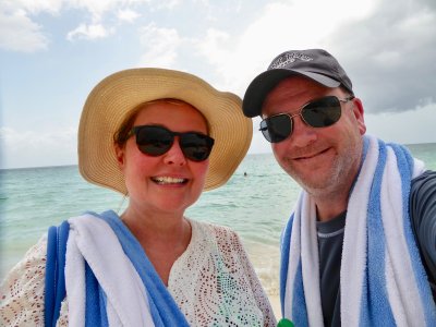 Beach selfie