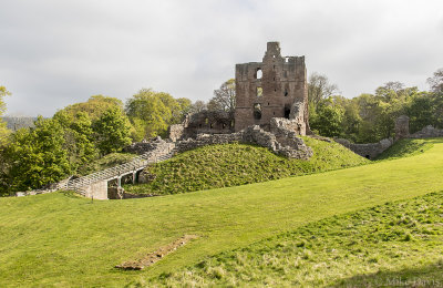 Norham Castel and surrounding moat