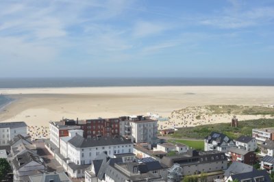 Looking down from the lighthouse