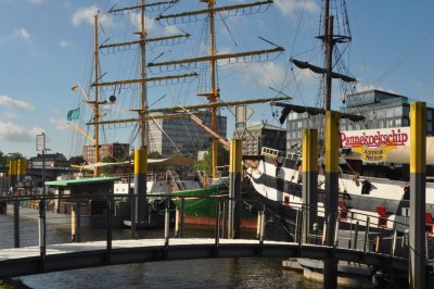 Bremen's notorious pancake ship and the old Alexander von Humboldt