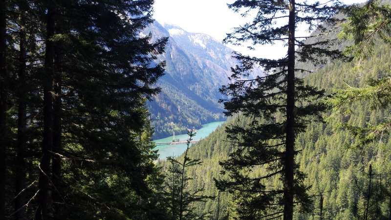 sourdough trail looking to diablo lake