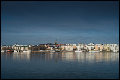 Kungsholmen Stockholm seen from Hammarby sjstad