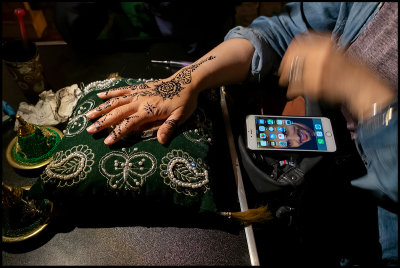 Henna painting during Malm festival