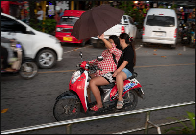 Rainy conditions in Ao Nang