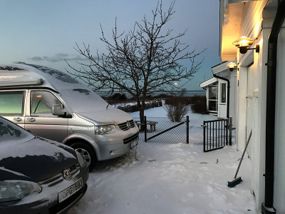 Very low temperature in Grönhögen and no power in battery....