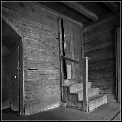 Enclosed Stairway, Wright-Phillips House, Johnson Co, Ga