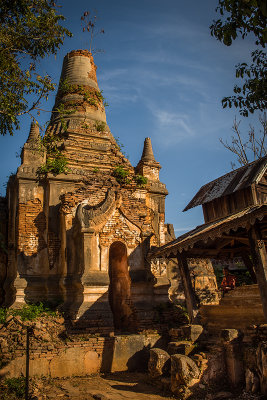 Pagoda and Monk