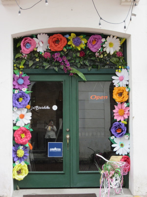 Colourful doorway