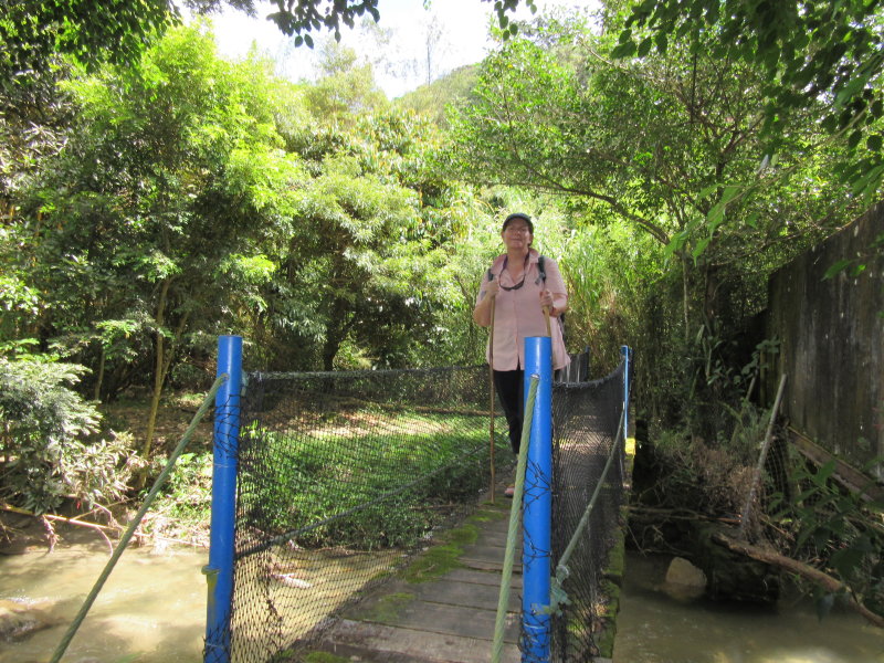 On trail