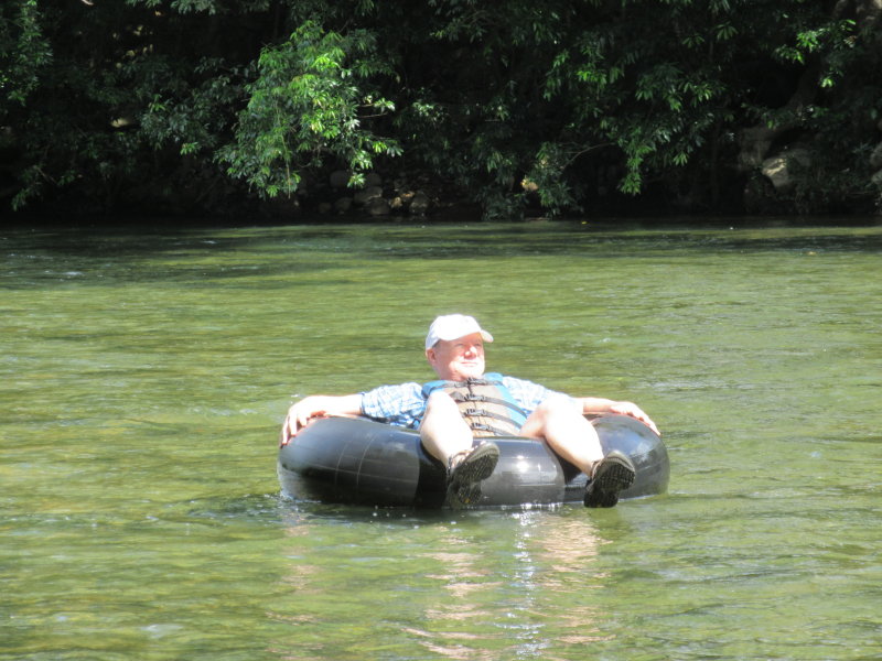 Floating down the river