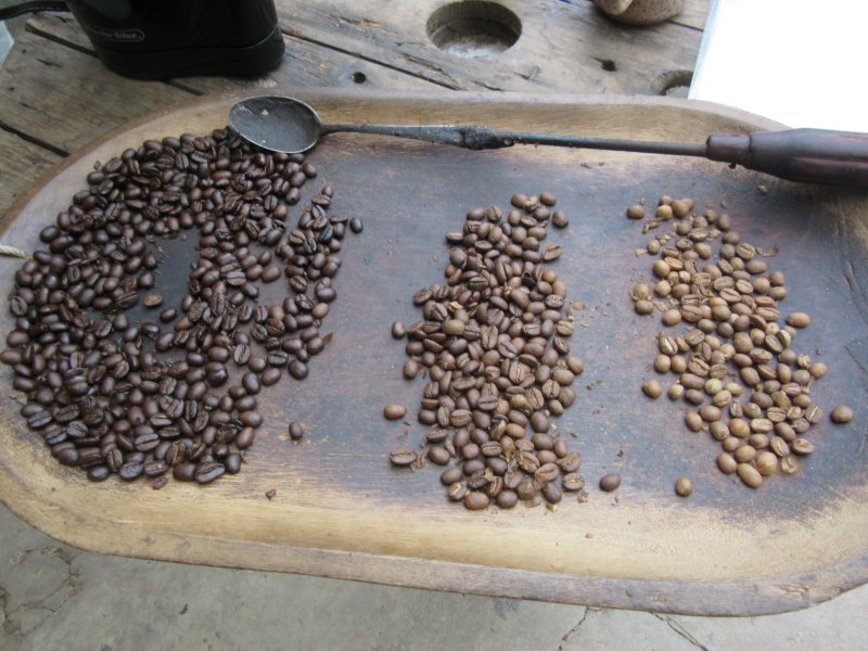Light, medium and dark roast