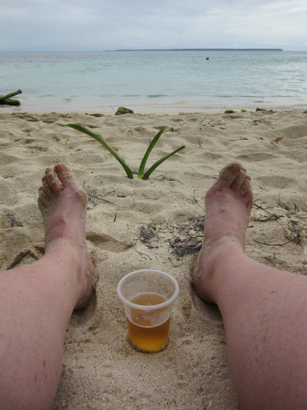 A cold beer on the beach