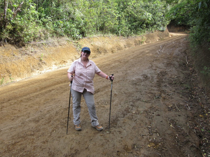 It doesn't look it but it was a steep trail