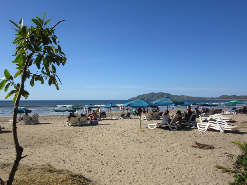 Beach opposite our hotel
