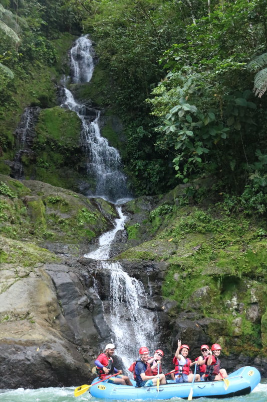 We pass lovely waterfalls