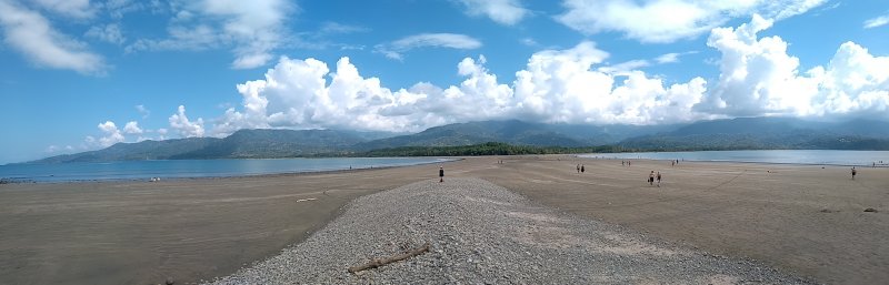 Panorama of the beach