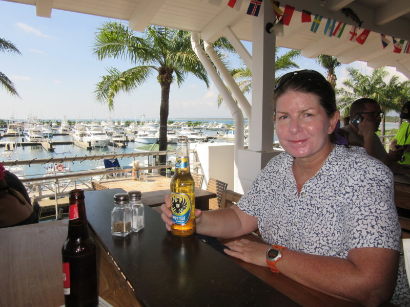 At the marina - need a cold beer